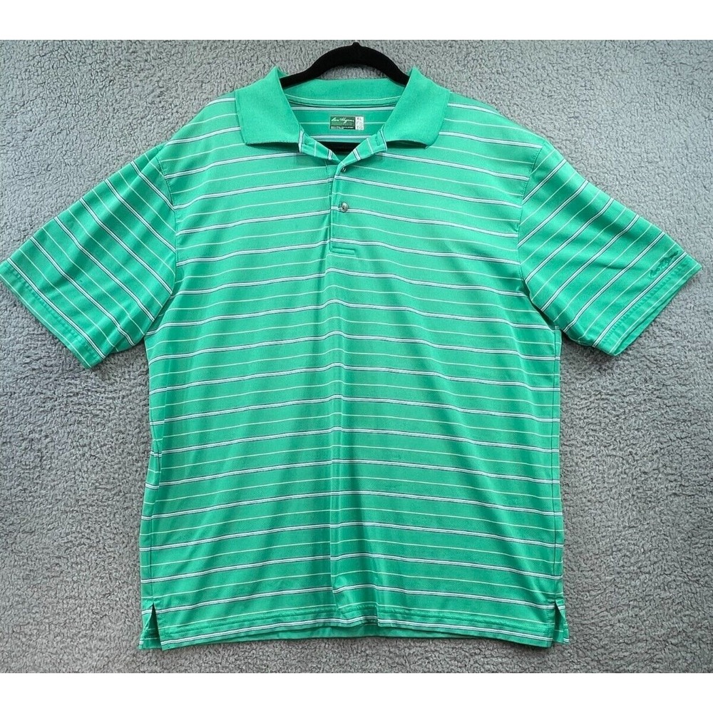 Ben Hogan Shirt Polo Men's XL Performance Polo Golf Short‎ Sleeve Green White